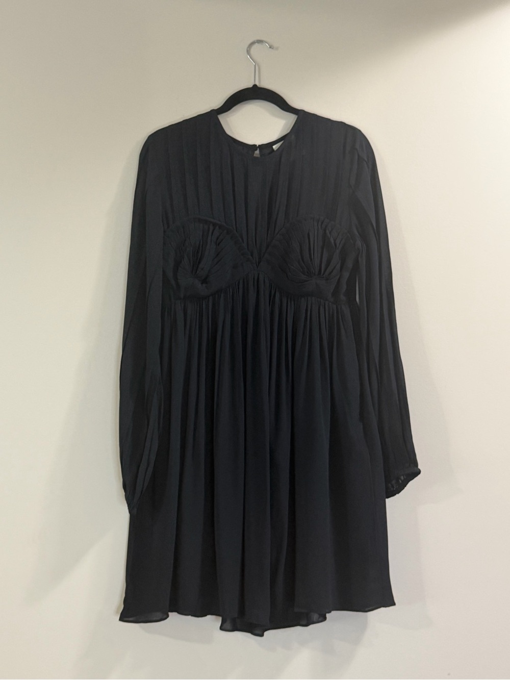 FARM Rio Black Shell Mini Dress